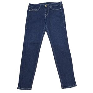 👖💿 TRUE RELIGION Made in USA Dark Wash Straight Leg Jeans | Y2K Sz 29 TRBJ Patch